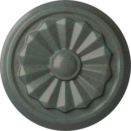 Ekena Millwork Olivia Ceiling Medallion (Fits Canopies up to 2 1/8"), 7 7/8"OD x 1 1/8"P, Cloud Burst Crackle CM07OLCBC